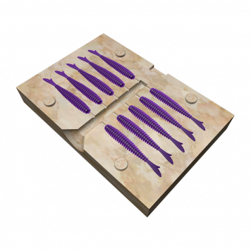 Форма Fish Tail Edges 10 приманок