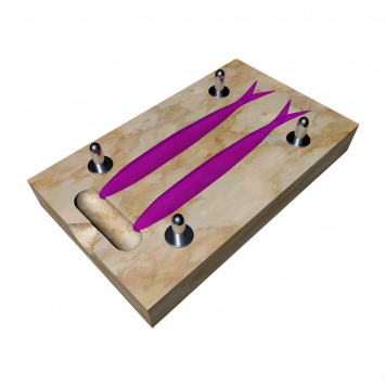 Форма Split Tail 2 приманки