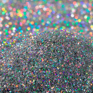 Глиттеры Серебро Голографические